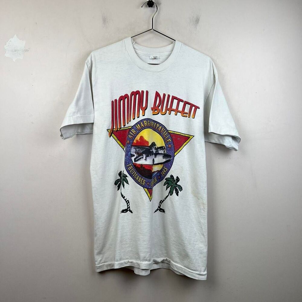 1995 Jimmy Buffett Tour T-Shirt with graphic Featuring Fruit Cakes Tour Size L